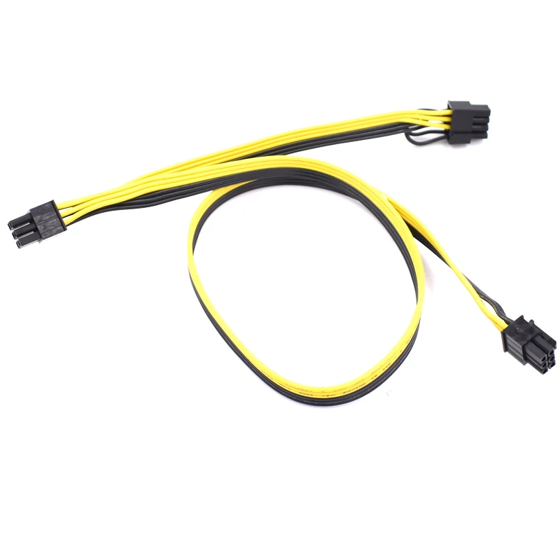 18AWG 6 Pin типа папа до + 8 PCI Express Мощность сплиттер ленточный кабель для бп Услуги