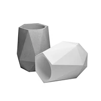 brief concrete geometric vase retro industrial cement pen storage holder