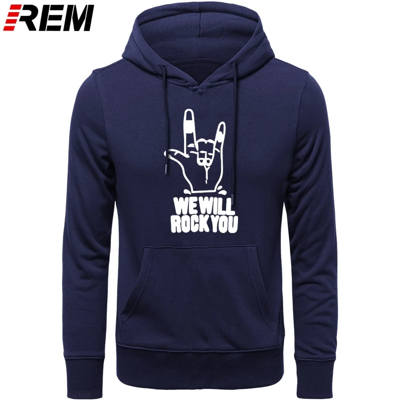 REM WE WILL ROCK YOU Rock Fashion Heavy Metal Music Fans хип-хоп хлопковые мужские толстовки с длинными