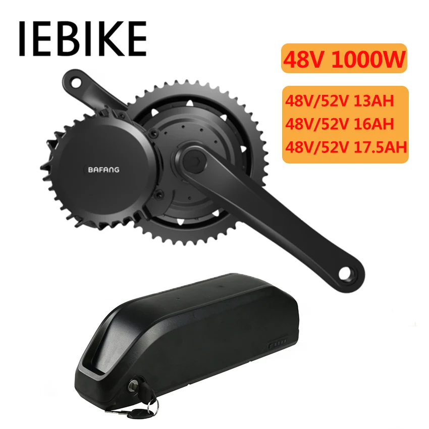 48V1000W Bafang BBSHD BBS03 бесщеточный комплект электродвигателя для велосипеда 8fun E набор