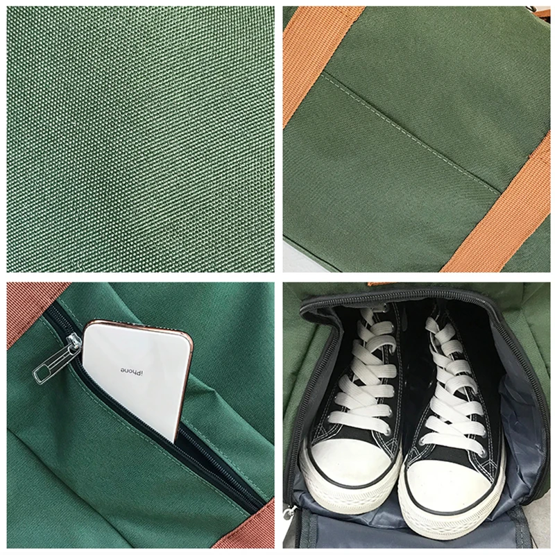 Jiessie&Angela Travel Bags Hand Luggage For Women Storage Bag Casual Men Large Capacity Travel Handbag Waterproof Weekend Bags