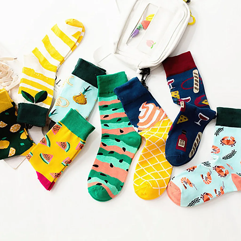 

New Arrived Socks Women Funny Art Spring Autumn Streetwear Hip Hop Cartoon Print Fashion Designer Sock Cute Gift For Men Women
