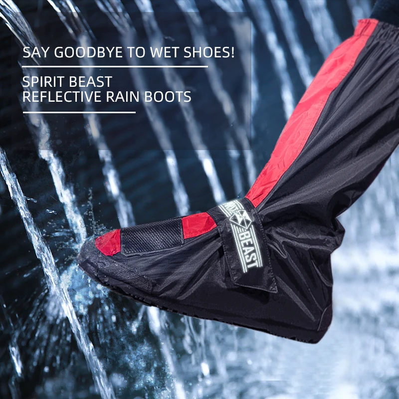 

Светоотражающие высокие сапоги для езды на мотоцикле и велосипеде, водонепроницаемые чехлы для suzuki kawasaki, Aprilia, honda