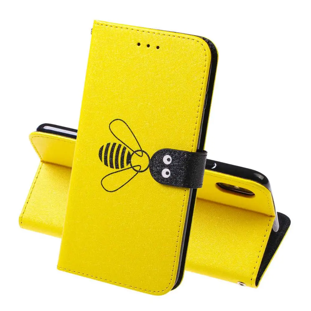 Кожаный флип чехол для телефона Bee iPhone XSMAX XR XS X 8 7 6 6S Plus 5 5S SE подставка задней Coque
