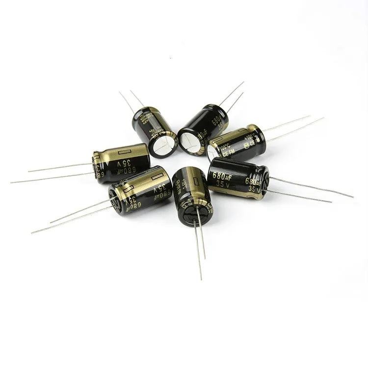 20 шт. золотистый электролитический конденсатор серии FM 680 мкФ 35 в 12 х15 мм для