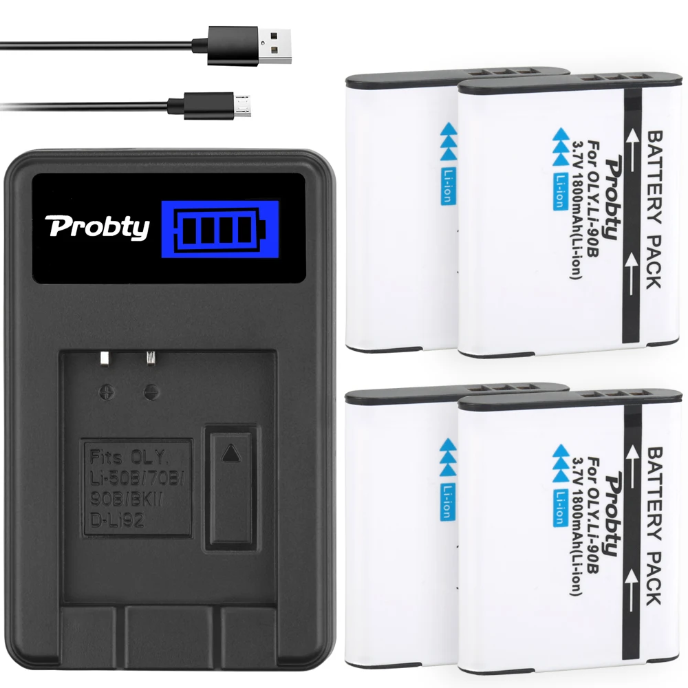 Li-90B Li90B Li-92B Battery For Olympus Tough TG-6 TG-5 TG-Tracker SH-1 SH-2 SP-100 IHS TG-1 TG-2+LCD USB Charger | Электроника