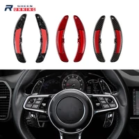 new carbon fiber steering wheel shift paddle shifters for porsche macan 718 911 997 996 panamera cayenne cayman gts 918 boxster