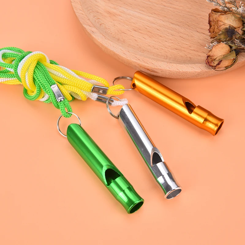 Свисток для выживания на открытом воздухе свисток рефери из алюминиевого сплава