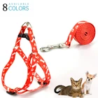 ошейник для собак поводок для собак шлейка для собак ошейник для кошек для собак товары для смаленьких собак и кошек, Регулируемый жилет, ошейник для прогулок на открытом воздухе, для щенков чихуахуа, терьера, шнауцера