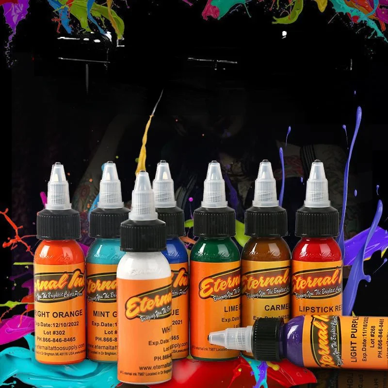 

Tattoo pigment Eterno 30ml single bottle of ink pigment tattoo tattoo domestic tattoo color Eterno pigment CIK001