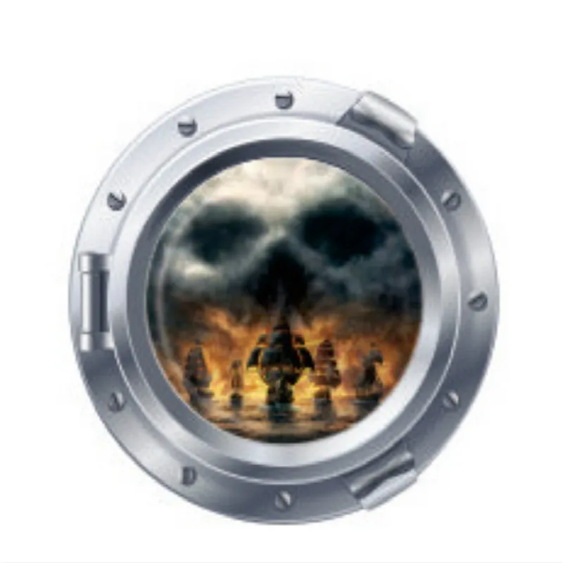 3D подводная лодка подводный мир наклейки на окна Холодильник Дверь стиральная