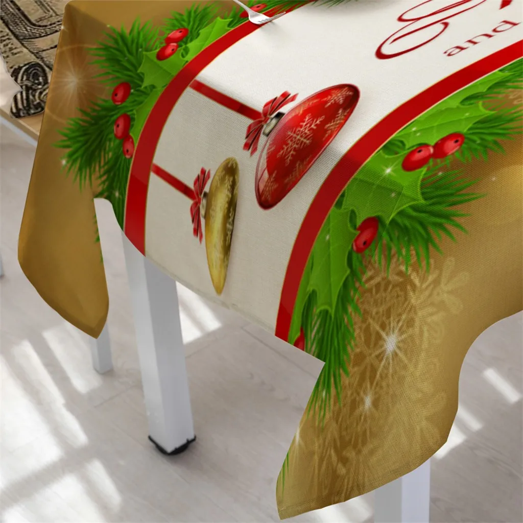 Домашняя скатерть Рождественская декоративная ткань художественная