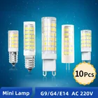 OK-B 10 шт.лот Светодиодная лампа G4 G9 E14 3 Вт 5 Вт 6 Вт 7 Вт 9 Вт 10 Вт керамическая диммируемая лампа Высокая яркость 220 В Светодиодная лампа G9 G4 заменить галогенный свет