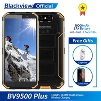 blackview bv9500 plus octa core smartphone 10000mah ip68 waterproof 5 7inch fhd 4gb 64gb android 4g mobile phone