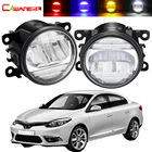 Противотумансветильник фары в сборе 2 в 1 DRL для Renault Fluence L30 Saloon 2010-2015 автомобильный H11 передний бампер противотуманные фары Дневные ходовые огни 12 В