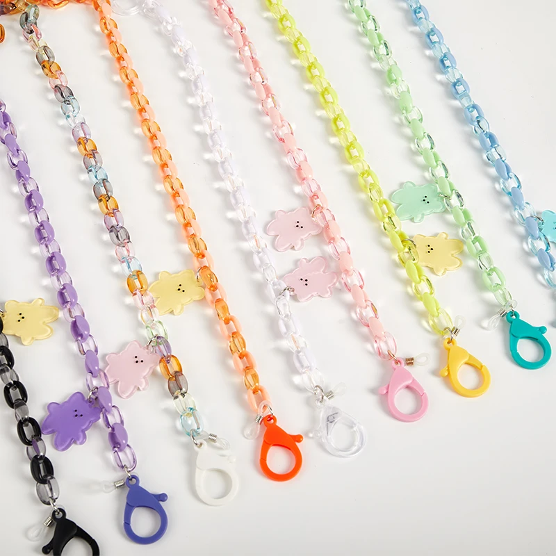 

Bear Charm Sunglasses Mask Holder Lanyard Anti-lost Glasses Chain Neck Strap