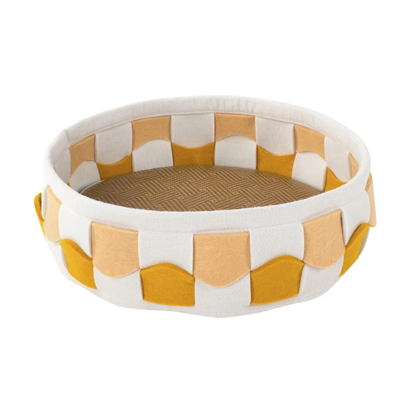 

New Product Felt Cat Litter Pet Dog Kennel Fashion Soft Warm Woven Kennel
