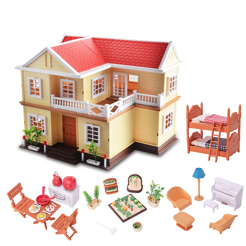 

1:12 Simulation Miniature Furniture Toys Dolls Kids Baby Room Play Toy Forest Animal Family Furniture Set For Dolls Education