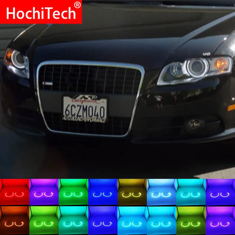 Последняя фара Мульти Цвет RGB светодиодный Ангельские глазки гало кольца дневные