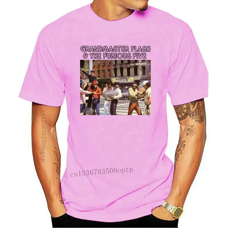 

Grandmaster Flash The Furious Five-футболка с сообщением DTG (белая) S-5XL