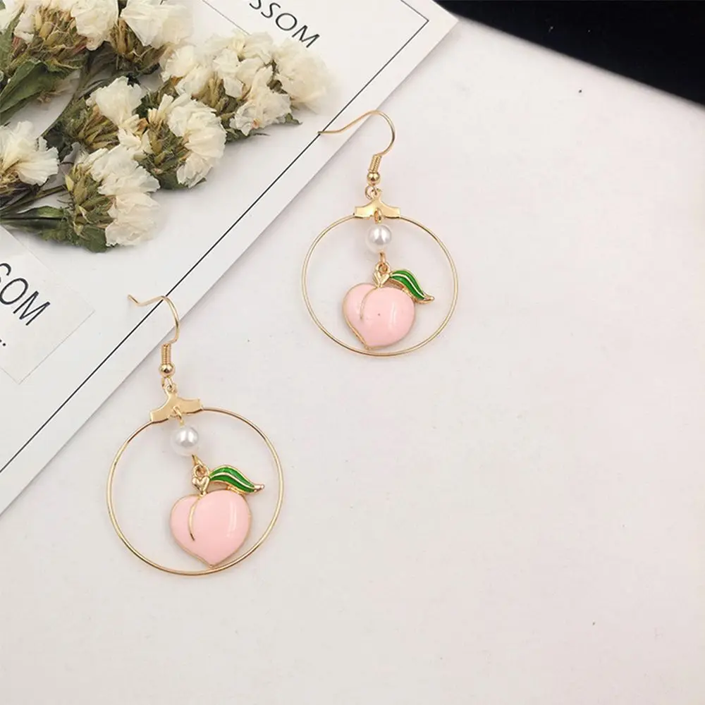 Серьги для женщин модные милые серьги-капли девушек масляные персиковые
