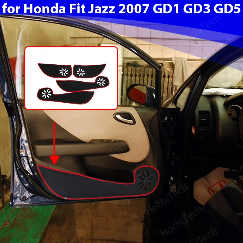 

Protection Carpet Side edge cover Protective Mat Car Door Anti Kick Pad Sticker for Honda Fit Jazz 2007 GD1 GD3 GD5 Accessories