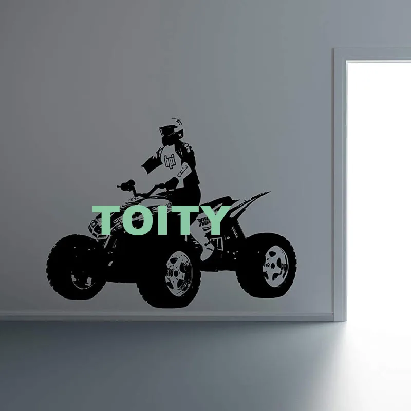 H57cm x W75cm 29 Конструкции квадроцикл atv гоночный Rider Экстремальная Спортивная Наклейка на стену 4 Wheeler по бездорожью Декоративная Виниловая Наклейка Декор дома Фреска - Цвет: H57cm x W75cm
