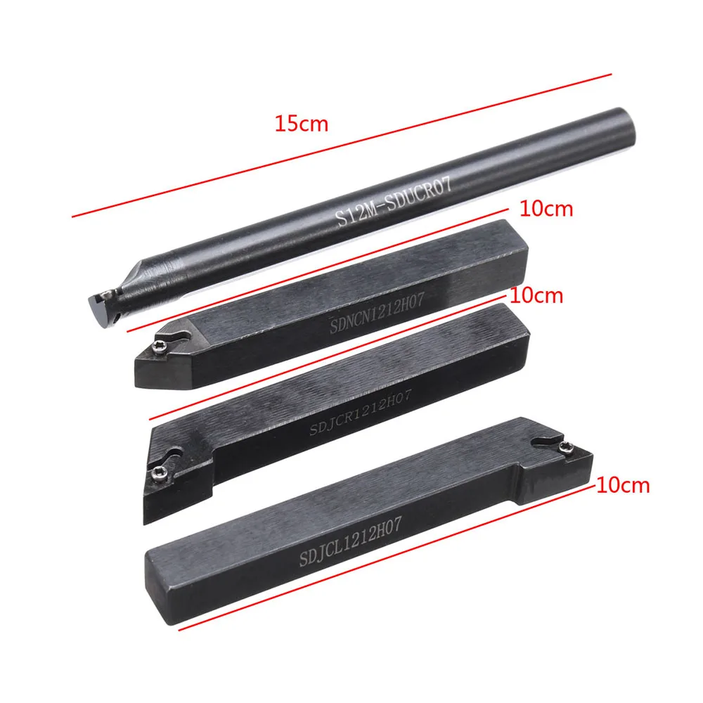 4 шт. 12 мм хвостовик токарного станка держатель сверлильного инструмента с