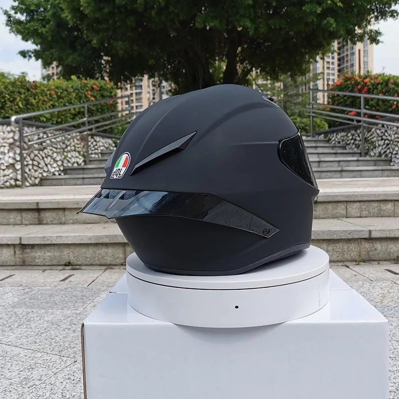 Новое поступление мотоциклетный шлем унисекс Полнолицевой шлем casco зимний сезон Безопасный черный шлем dot утвержден
