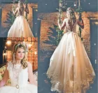 2019 элегантное женское вечернее платье свадебное Элегантное платье без рукавов Аппликации церковная страна сад невесты свадебное платье на заказ плюс размер