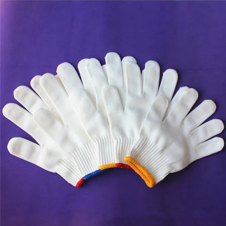 1 пара нейлоновых перчаток противоскользящие Черные Серые безопасные рабочие