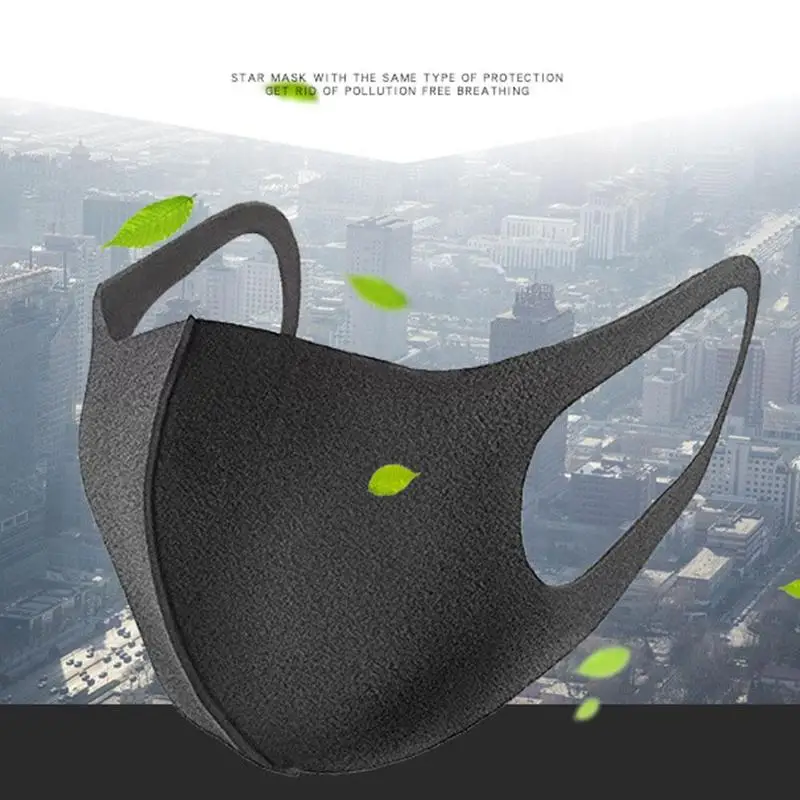 

Masks Children Women And Men The Same Black Net Red Star The Same Fashion Tide Non-disposable Dust-proof Breathable Washable