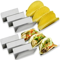 burrito holder stainless steel mexican pizza roll serving tray taco rack shell pancake stand