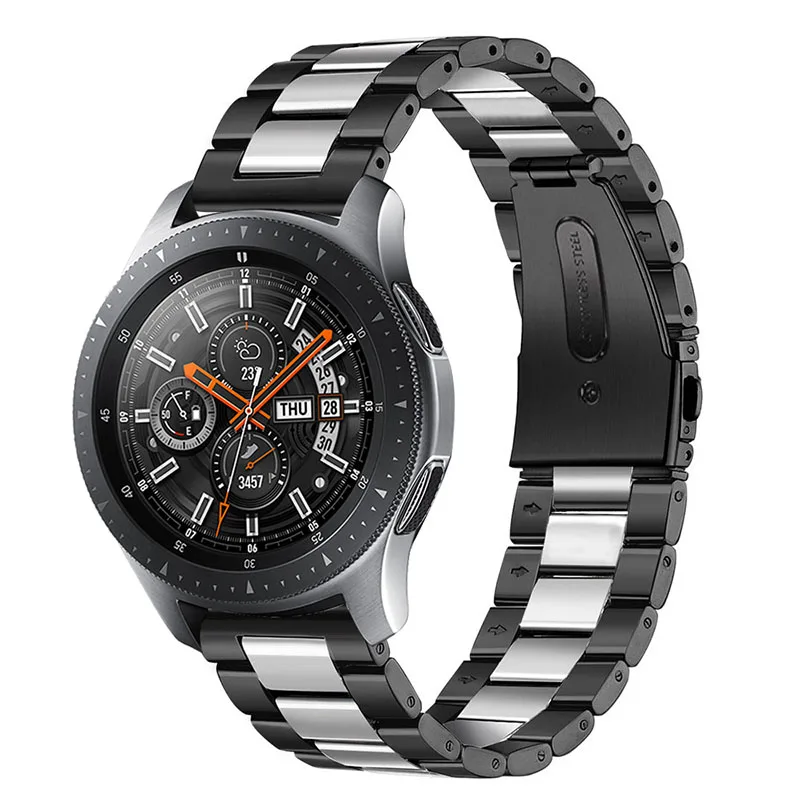 

Metal stainless steel strap Compatible with Samsung watch 3 46mm/Active 2 42mm/ Huawei watch GT2/Amazfit GTR for 22mm 20mm strap