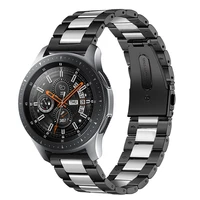 metal stainless steel strap compatible with samsung watch 3 46mmactive 2 42mm huawei watch gt2amazfit gtr for 22mm 20mm strap