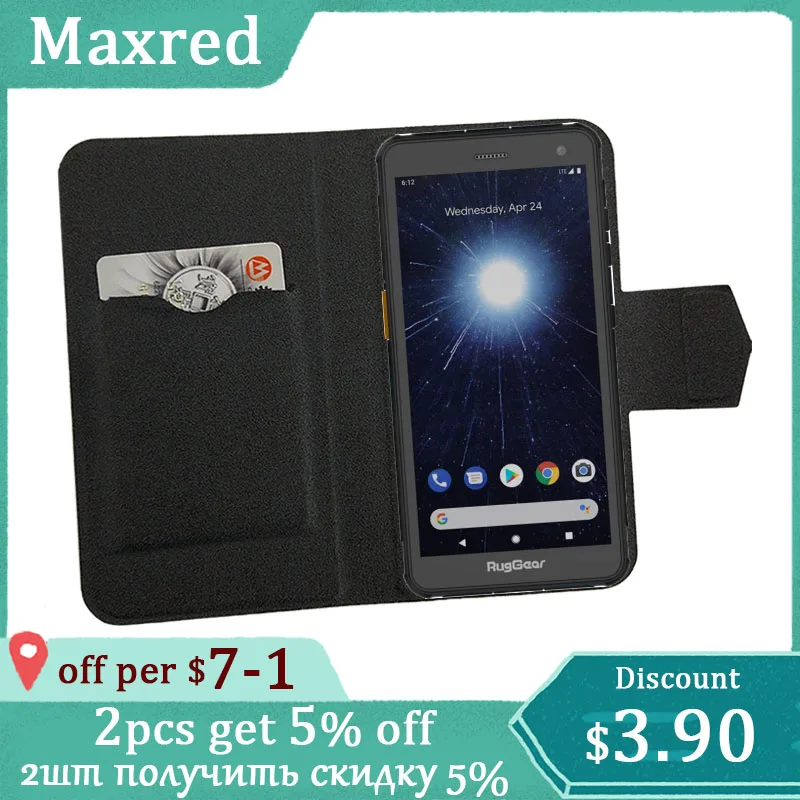 5 цветов Лидер продаж! Чехол-книжка RugGear RG655 дюйма ультра-тонкий кожаный