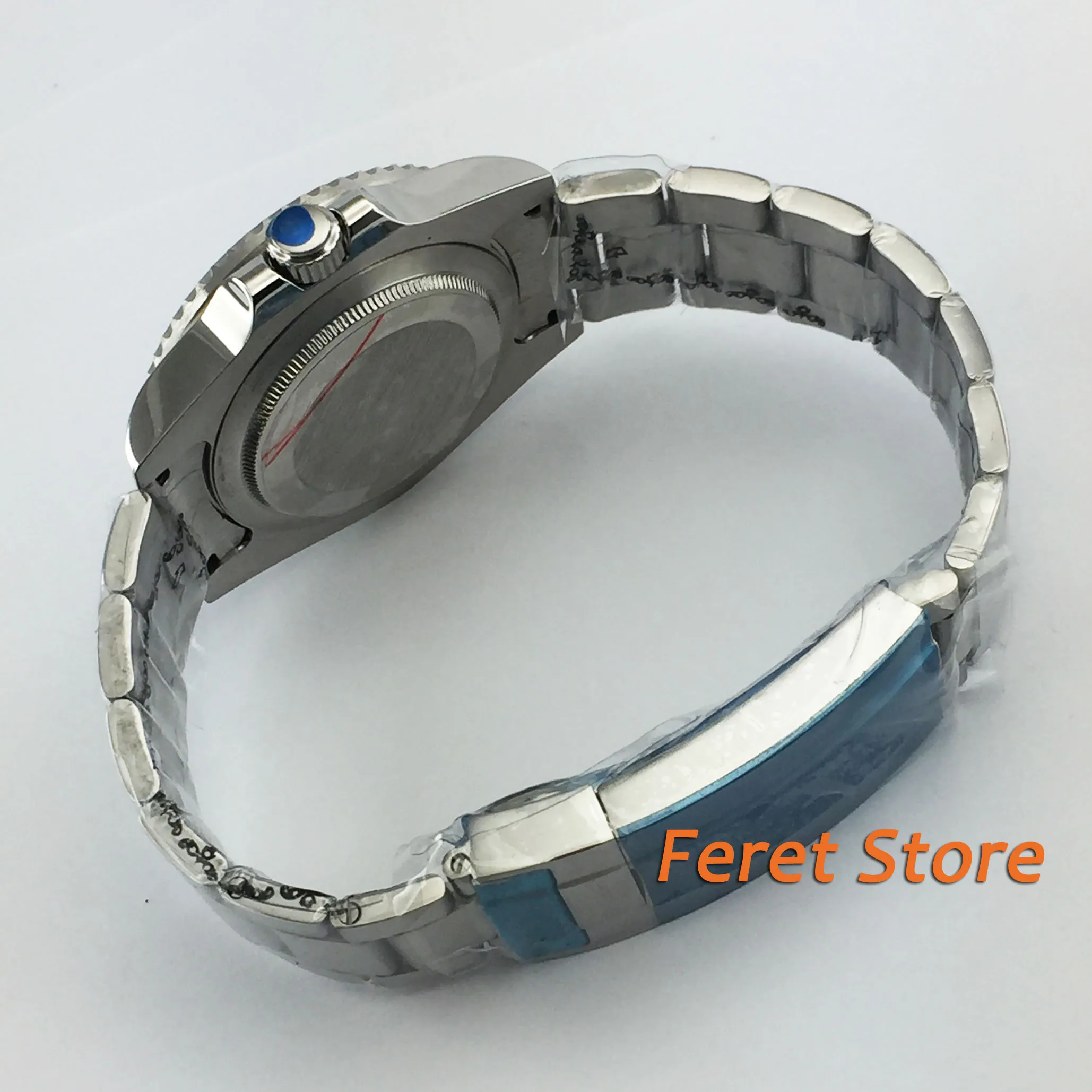 

Luxury BLIGER 40mm mechanical watch men waterproof stainless steel bracelet red dial Luminous sapphire jewels Miyota wrist