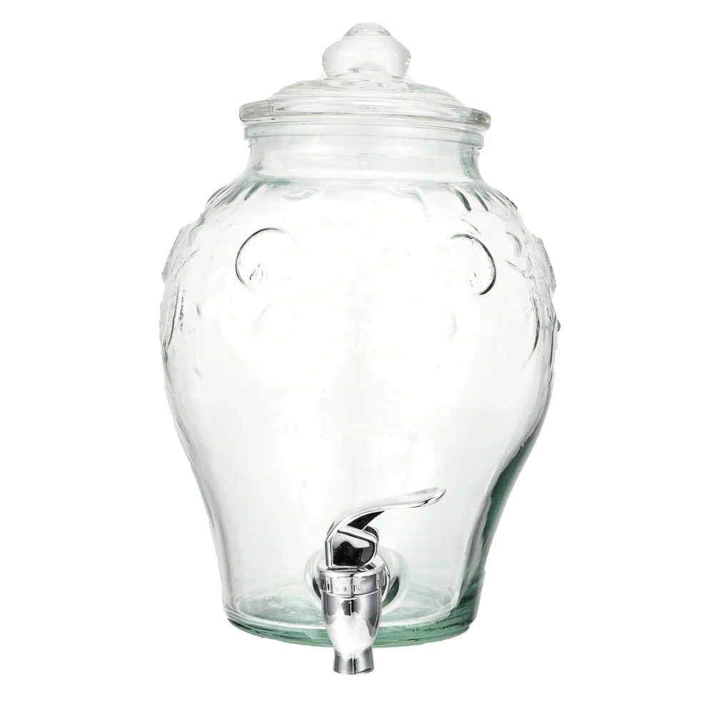 

1pc Glass Sealing Can with Fruit Storage Can (Transparent)