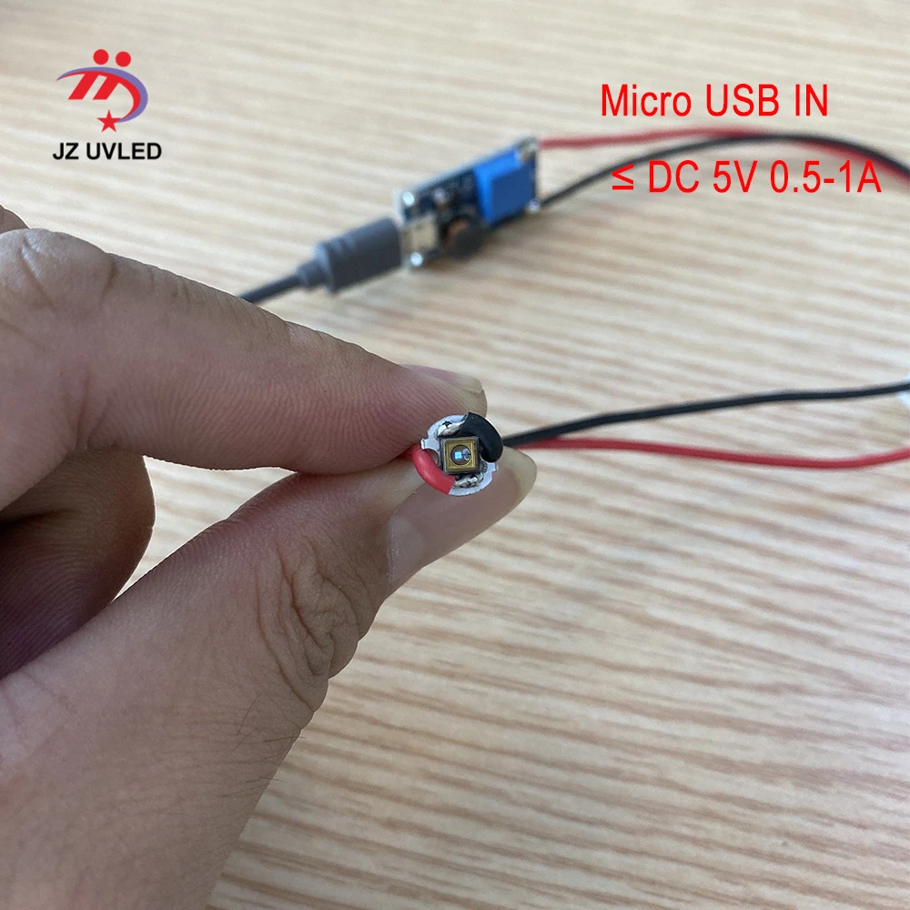 USB модуль питания для 275nm UVC лампы 8 мм фонарик печатная плата УФ дезинфекционное