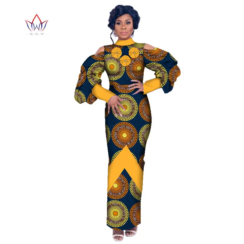 Женское платье макси с пышными рукавами длинное из Анкары длинным рукавом в