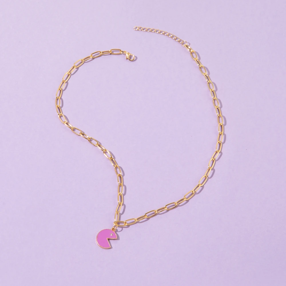 

Красивый слой, новая мода, бриллиантовая круглая подвеска, женское ожерелье, одинаковая модель, ювелирные изделия из сплава, оптовая продаж...