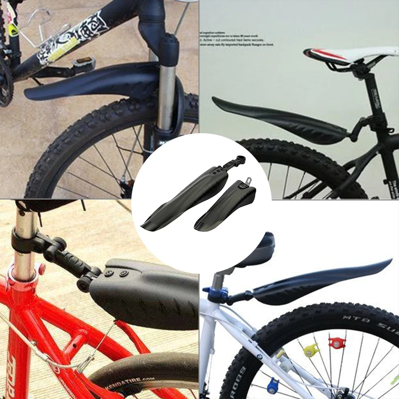 

1 Set High Quality Mountain Bike Front Rear Fenders Bicycle Mud Guard Wings Bicycle Front Rear Fenders Bicycle Mudguards Set