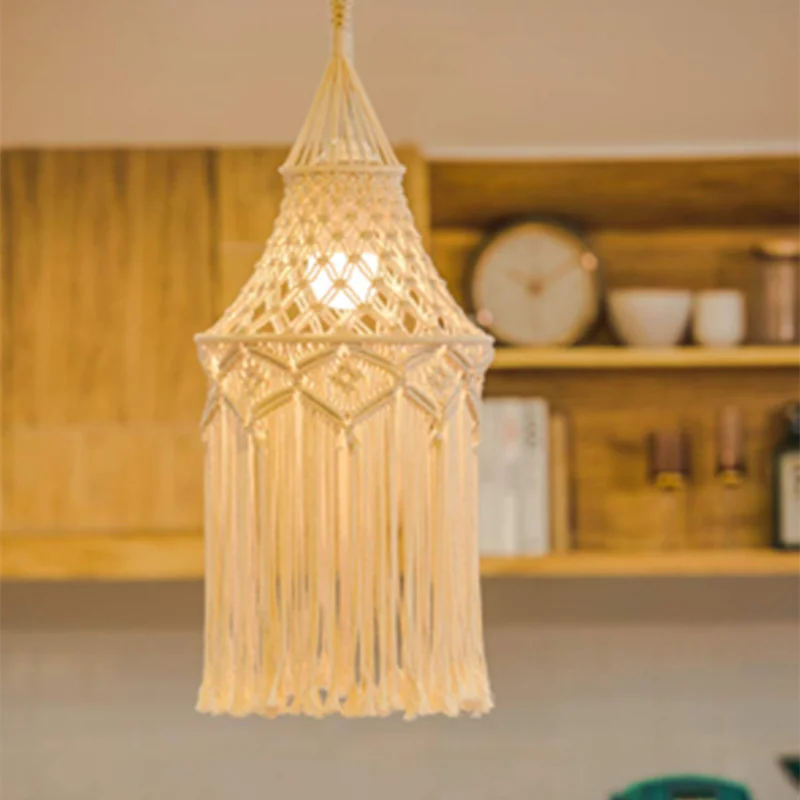Artpad креативная подвеска Бохо лампа ручной работы макраме абажур современная