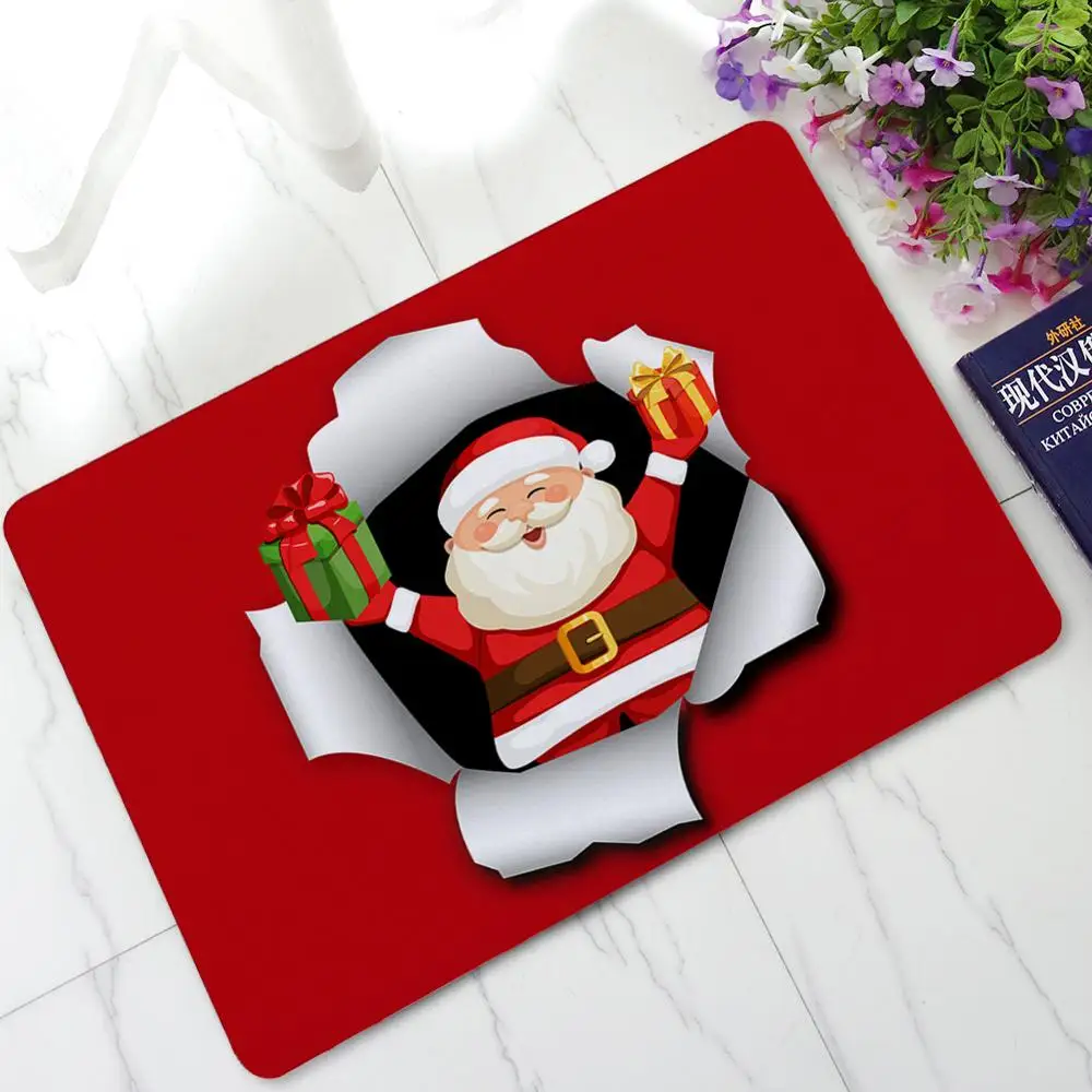 3D креативный коврик Деда Мороза С Рождеством украшение для дома Рождество Новый