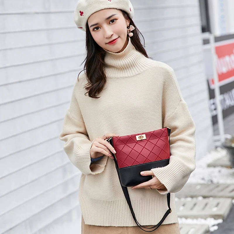 Сумки через плечо для женщин 2020 Модные женские ромбические сумки на одно сумка