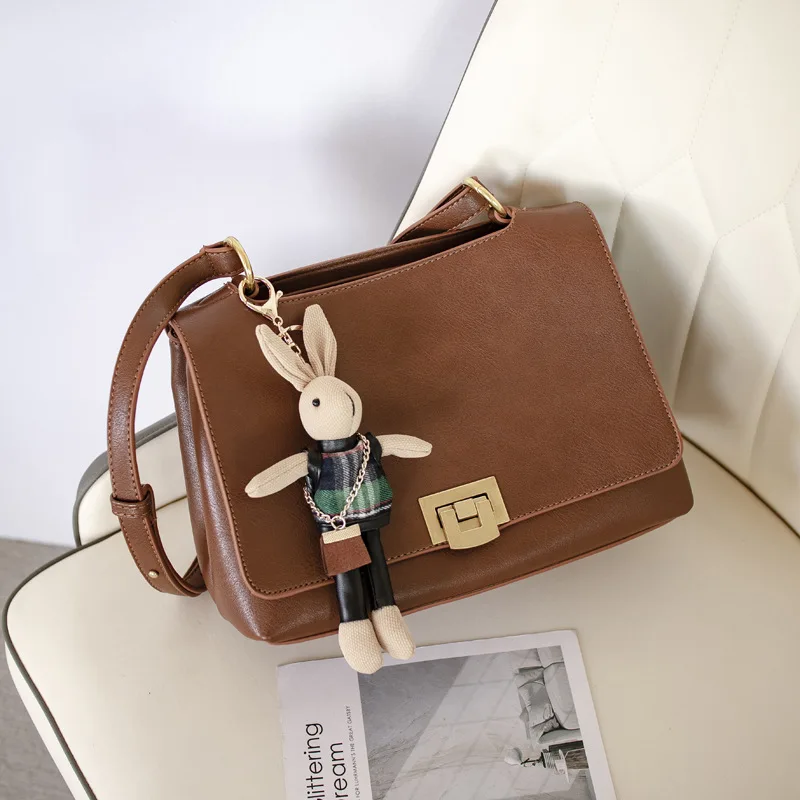 

Fashion diagonal bag ladies color matching handbag casual fashion shoulder bag 2021 autumn new small square bag