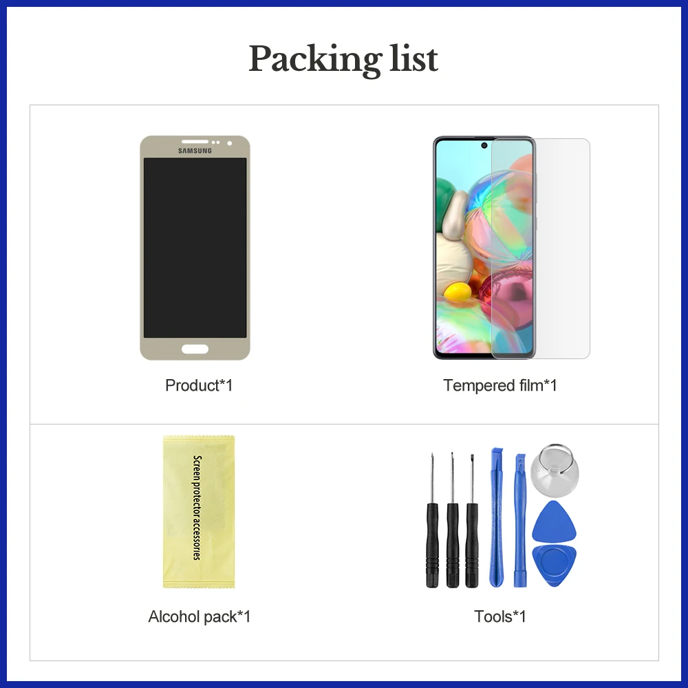 AMOLED A3 для Samsung Galaxy 2015 A300 A3000 ЖК дисплей сенсорный экран дигитайзер сотовый телефон