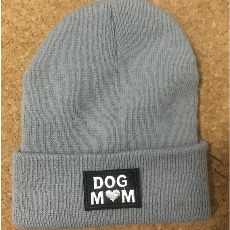 Подгонянные вязанные собачьи бирки для мамы женская кепка зимние дышащие