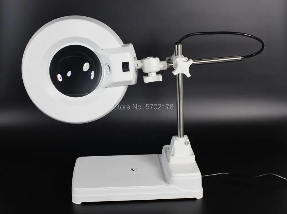 Настольное 20X увеличительное стекло подъемного типа опционально белое