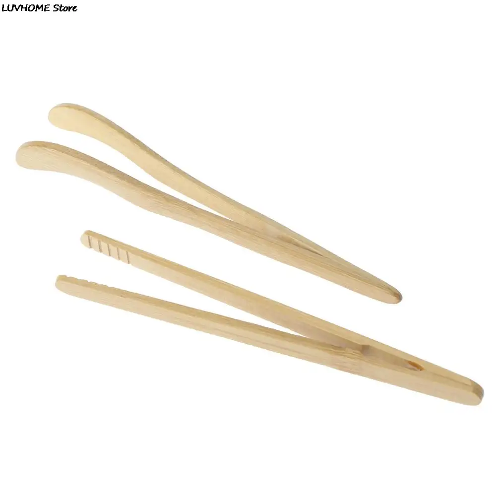 3 размера деревянный Пинцет для чая щипцы бекона бамбуковые кухонные салата